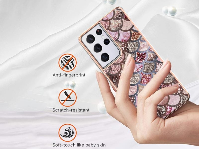 Case Cover for Samsung Galaxy S21 Ultra Mermaid Scales Carousel 2