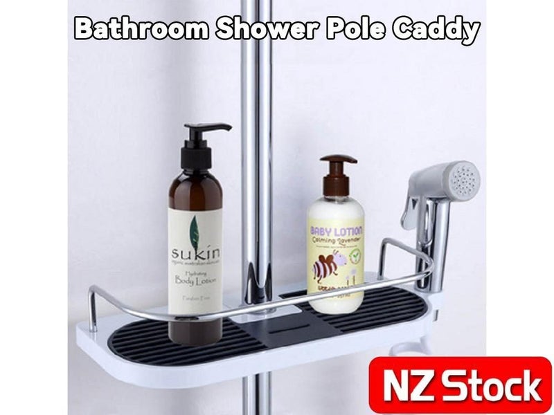 Bathroom Shower Pole Shelf Carousel 1