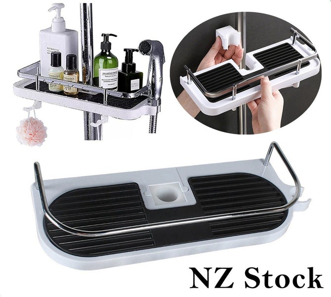 Bathroom Shower Pole Shelf Carousel 11