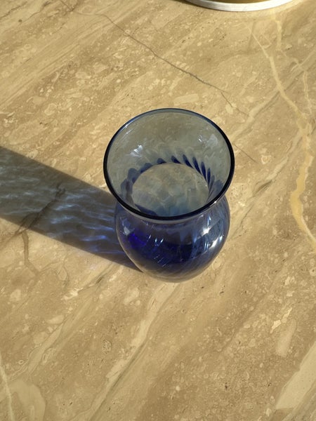 Blue flower vase height 20cm Carousel 2