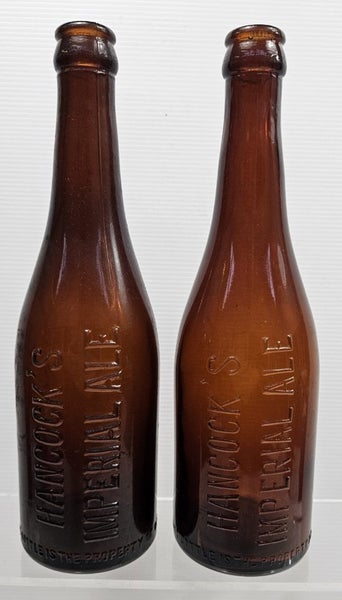 2 x Hancock's Imperial Ale (Auckland) 12oz beer bottles Carousel 1