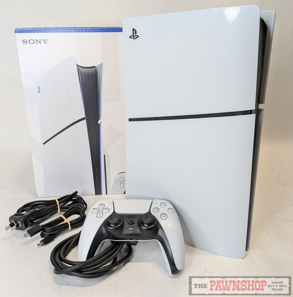 Sony Playstation 5 Slim PS5 Console, Disc Edition, White Carousel 2