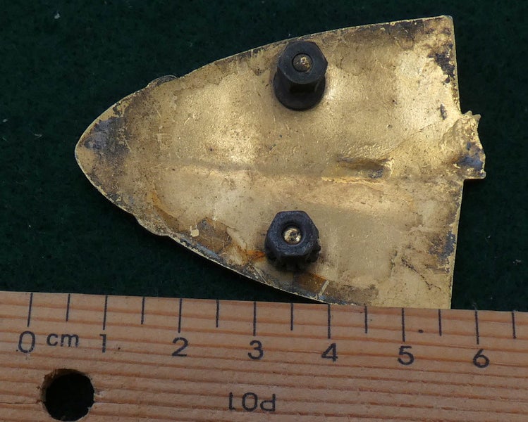 1950's VIKING SHIP Bonnet BADGE for a ROVER 90 Norseman Long Boat RAPE & PILLAGE Carousel 5