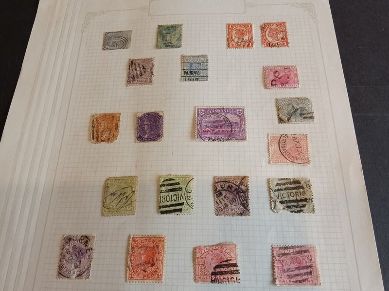 Australia 1880's - 1966. 270 Used Selection On Pages Carousel 2
