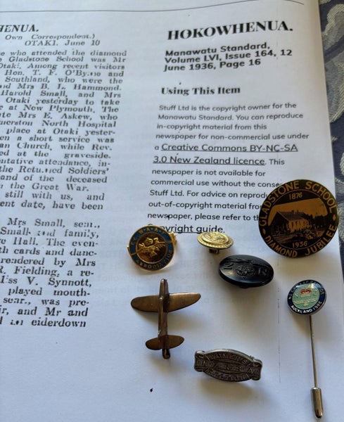 WAAF lot of badges and school badge Carousel 1