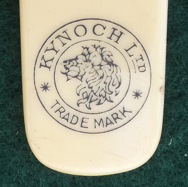 KYNOCH Ammunition Makers IVORINE Advertising Letter Opener Paper Knife 1920's Carousel 1