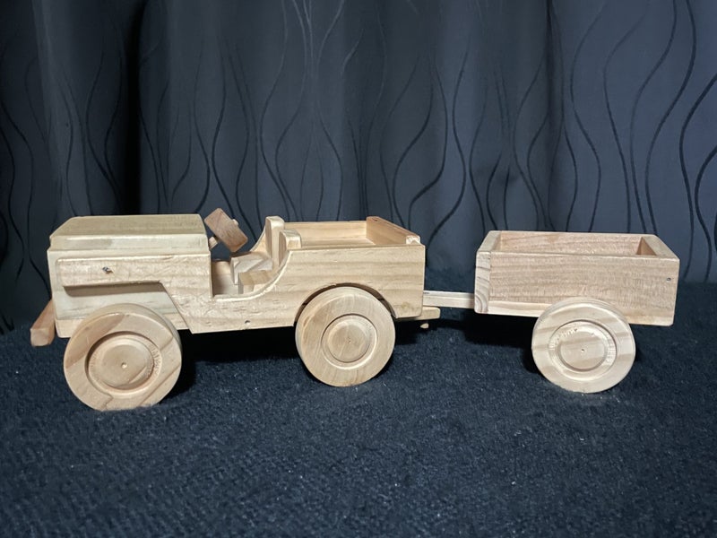 Wooden Car & Trailer Carousel 1