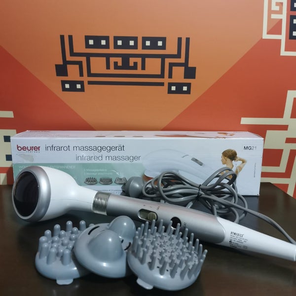 Beurer infrared vibrating massager MG21 handheld complete set TESTED WORKING Carousel 1
