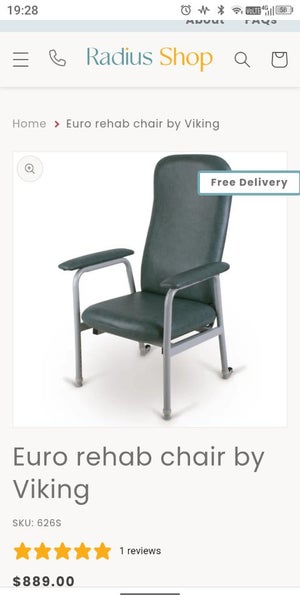 Cubro Viking rehab chair Carousel 1