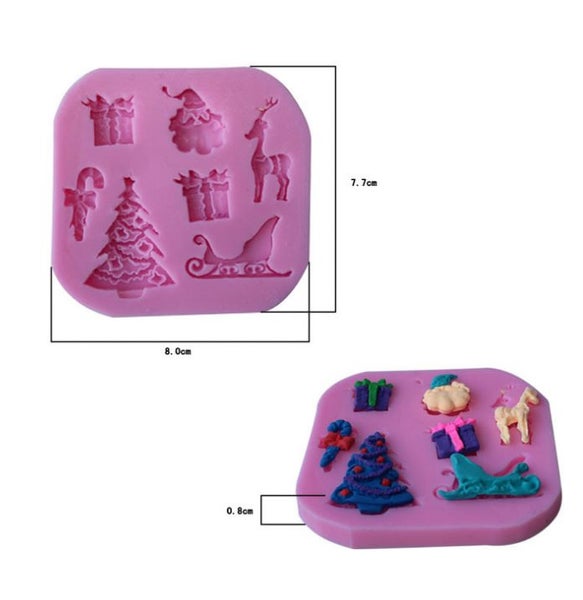 Silicone Christmas Chocolat cake mould-6 Carousel 3