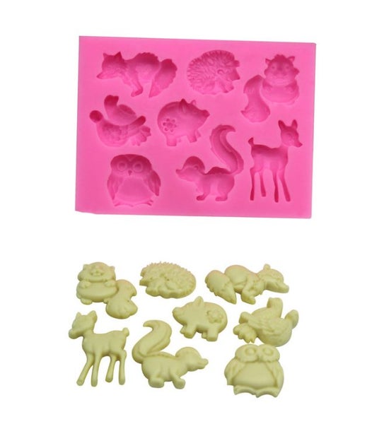 Animal collection silicone fondant cake mold Carousel 1