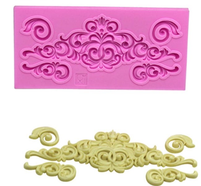 Silicone Lace decoration Cake Mould Carousel 1