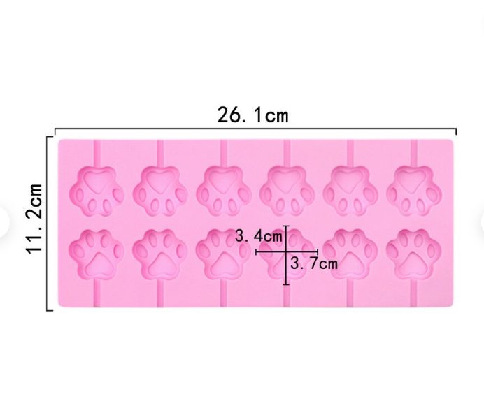 12 Cat Claw Lollipop Mold Baking Silicone Mold Cold Soap Mold Ice Cream Mold Carousel 2