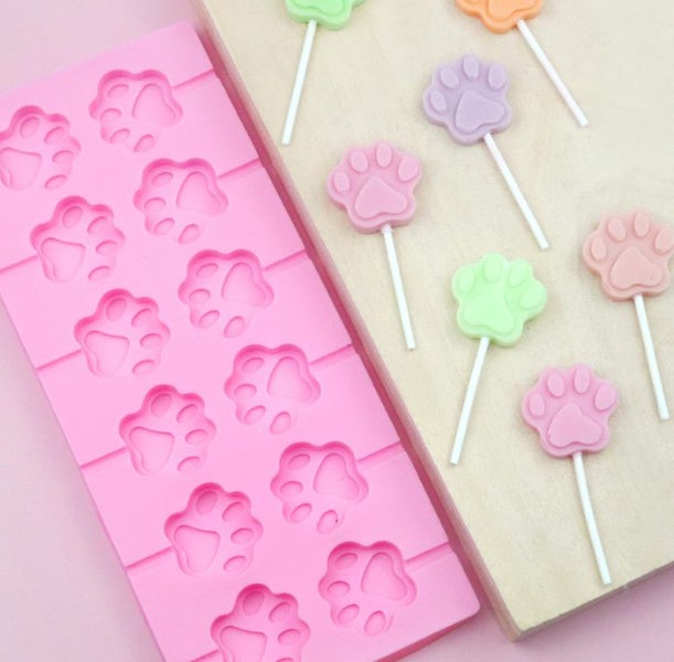 12 Cat Claw Lollipop Mold Baking Silicone Mold Cold Soap Mold Ice Cream Mold Carousel 4