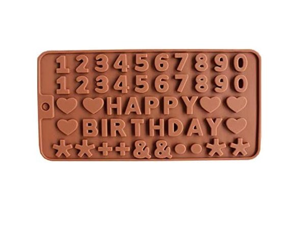 Silicone Baking Tray Cake Chocolate Candy Muffin Cookie Mould- happy birthday Carousel 1