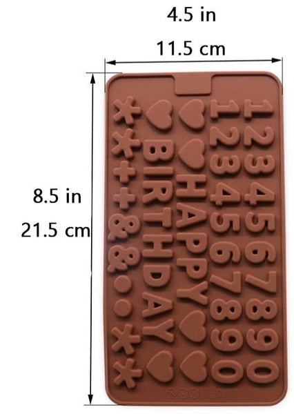 Silicone Baking Tray Cake Chocolate Candy Muffin Cookie Mould- happy birthday Carousel 2