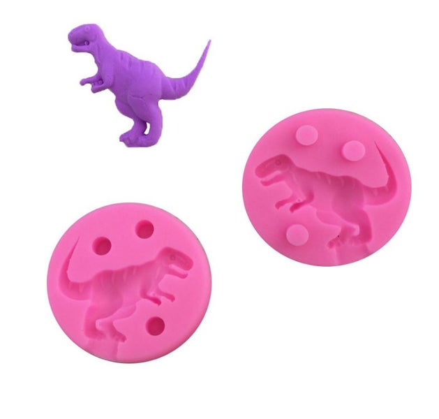 Dinosaur 3D Squeeze Silicone Craft Mold Carousel 1