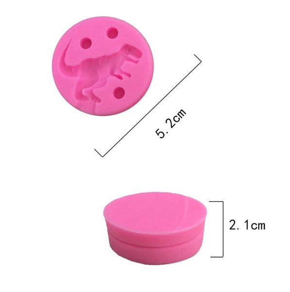 Dinosaur 3D Squeeze Silicone Craft Mold Carousel 2