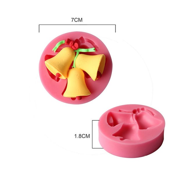 3d Christmas Bell Silicone Mold Carousel 3