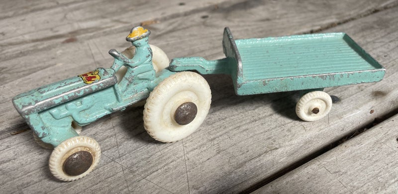 Vintage Fun Ho Tractor & Trailer Toy Carousel 1