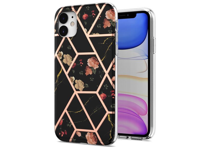 Case Cover for iPhone 11 Marble & Flower Carousel 1
