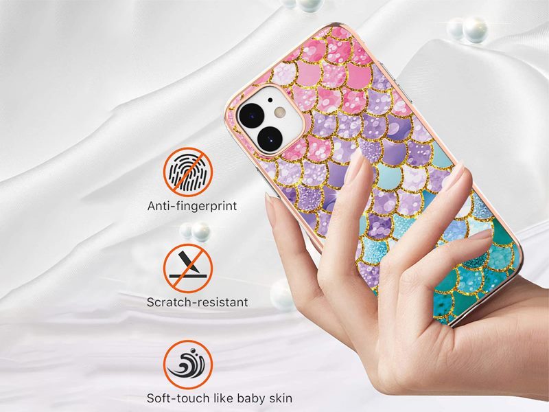 Case Cover for iPhone 11 Mermaid Scales Carousel 2