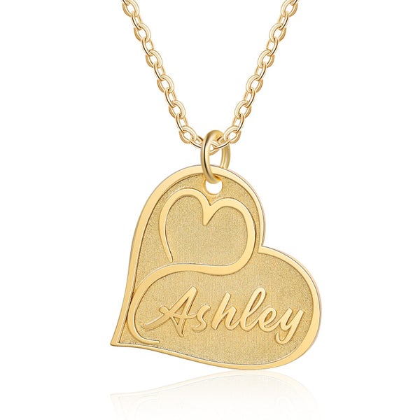 Personalised Heart Necklace (up to 8 characters) Carousel 1