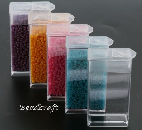 6 SEED BEAD CONTAINERS - FREE COMBINED SHIPPING Carousel 2