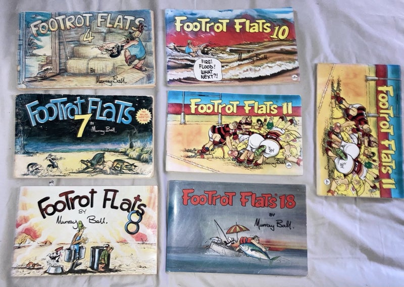 FooTrot FLats Books 4/7/8/10/11x2/& 18. By Murray Ball. Carousel 1