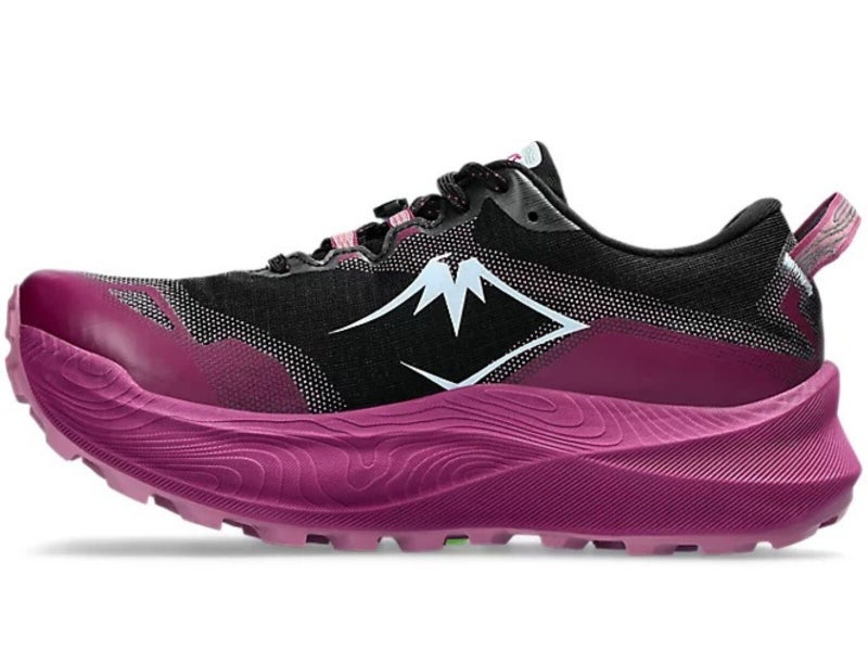 Womens ASICS Trabuco Max 3 Trail Running Shoes in Black/Light Blue Size 8 Carousel 2