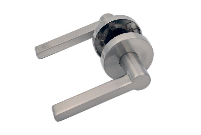 Door Handle Passage - Satin Nickel Carousel 1