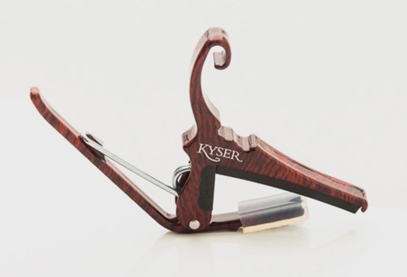 Kyser - Quick-Change Steel String Guitar Capo - Rosewood Carousel 1