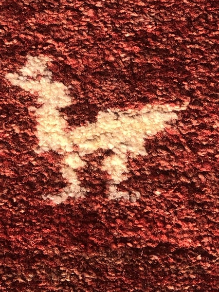 PERSIAN GABBEH RUG AND MATCHING RUNNER. Carousel 20