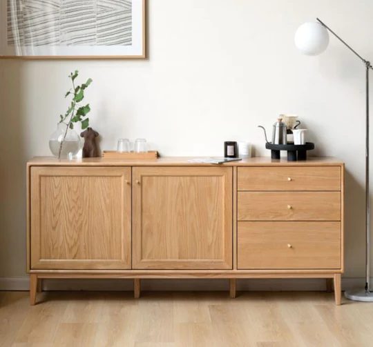 Oslo Natural Solid Oak Sideboard (Oak Furniture Store) Carousel 1