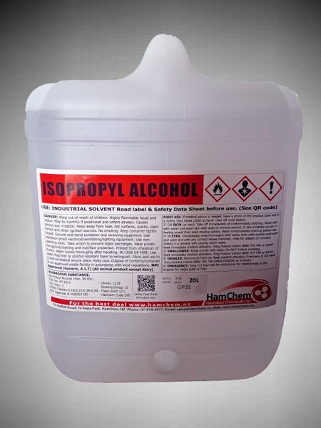 20L Isopropyl Alcohol 99.9% (Iso Propyl, Isopropanol, IPA) Carousel 1