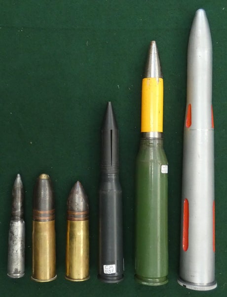 1 Pounder POM POM Boer War & WW1 Cannon Gunshell NAVY Projectile & Case Bullet Carousel 10