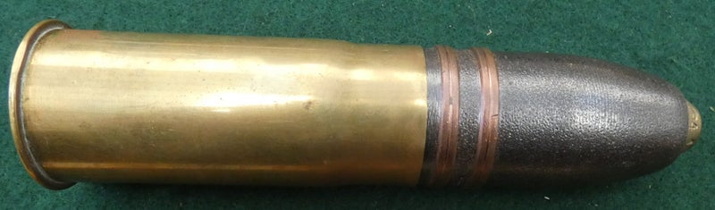 1 Pounder POM POM Boer War & WW1 Cannon Gunshell NAVY Projectile & Case Bullet Carousel 2