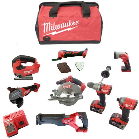 Milwaukee M18 Fuel 8 Piece Kit Carousel 1