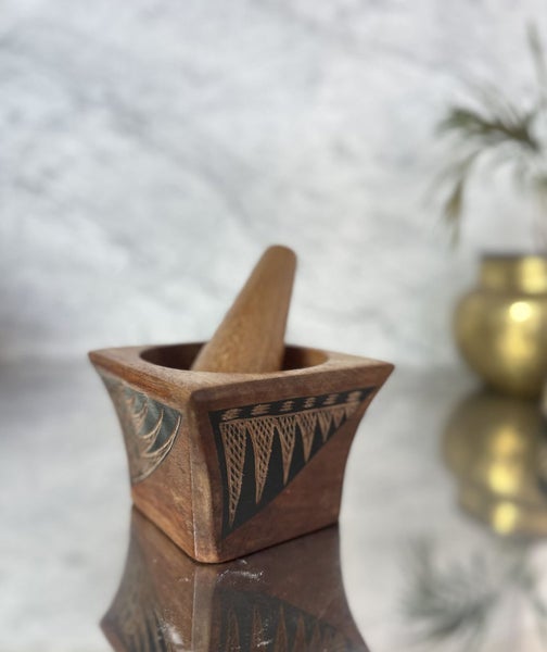 Vintage Pacific Wooden Mortar and Pestle Carousel 2