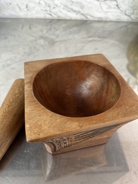 Vintage Pacific Wooden Mortar and Pestle Carousel 6