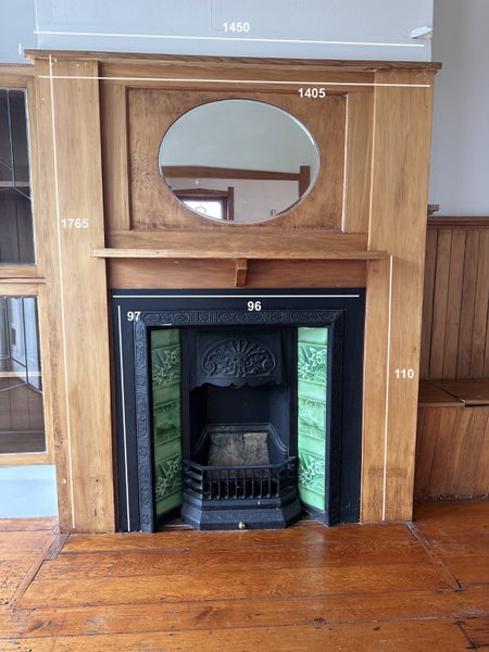 Fireplace Surround with Cast Iron Fireplace Carousel 1