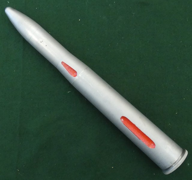 Broad Arrow Marked 40 mm BOFORS CANNON Training DUMMY ROUND 1950's Dated ALLOY Carousel 1