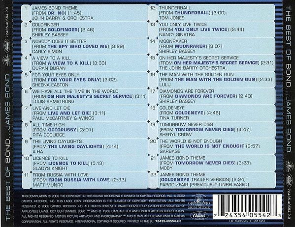 Various Artists ~ The Best of Bond... James Bond Carousel 2