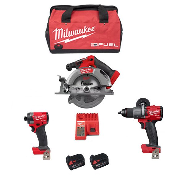 NEW Milwaukee Combo 3 Piece Kit M18 FUEL GEN 4 Carousel 1