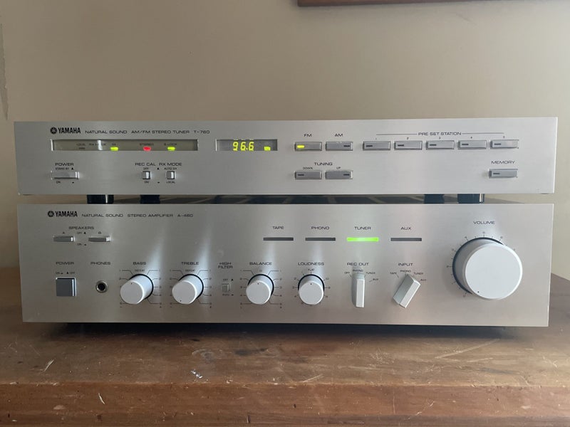 Yamaha Stereo Amplifier A-460 & AM/FM Stereo Tuner T-760 (1981-82) Carousel 1