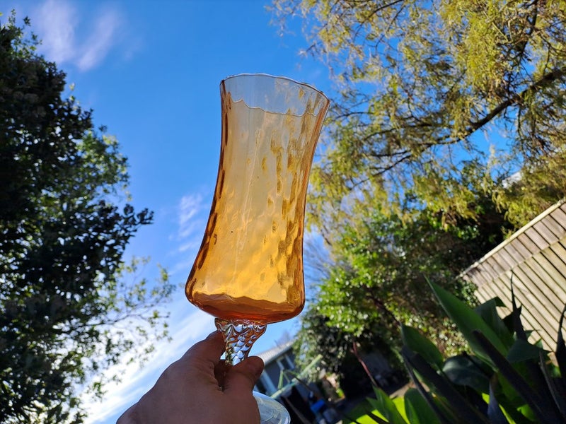 Retro orange glass Carousel 2