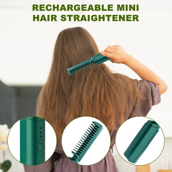 Negative Ion Curler 2 In 1 Anti Scald Styling Comb Cordless Hair Straightener Carousel 2