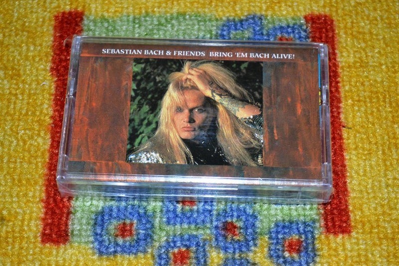 SEBASTIAN BACH Bring 'Em Bach Alive [LIVE] CASSETTE TAPE Carousel 1