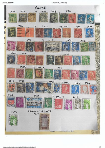 Stamps of FRANCE and it's TERRITORIES Carousel 1