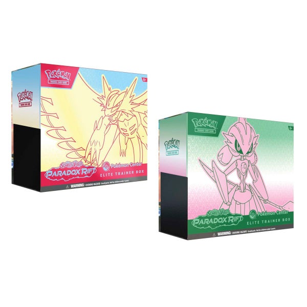 Pokemon Paradox Rift Iron Valiant Roaring Moon Pokemon Center Elite Trainer B... Carousel 1